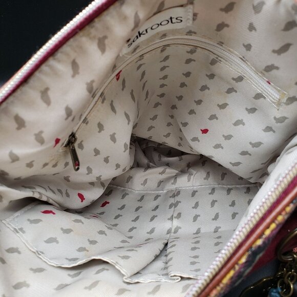 Sakroots Artist Circle Flap Crossbody Elephant Charm Tassel Bag Embroidered - Picture 13 of 13